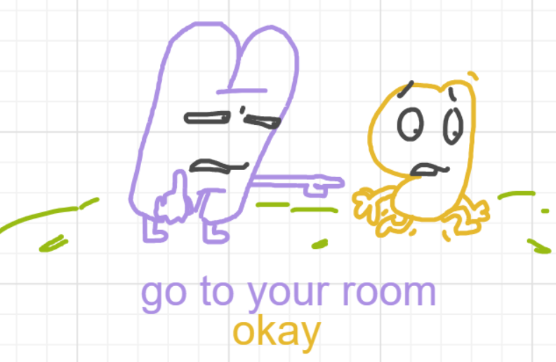 A panel from Ready Oar Knot, episode three of the Board Boards object show by Furretwalk/WalkingFurret.